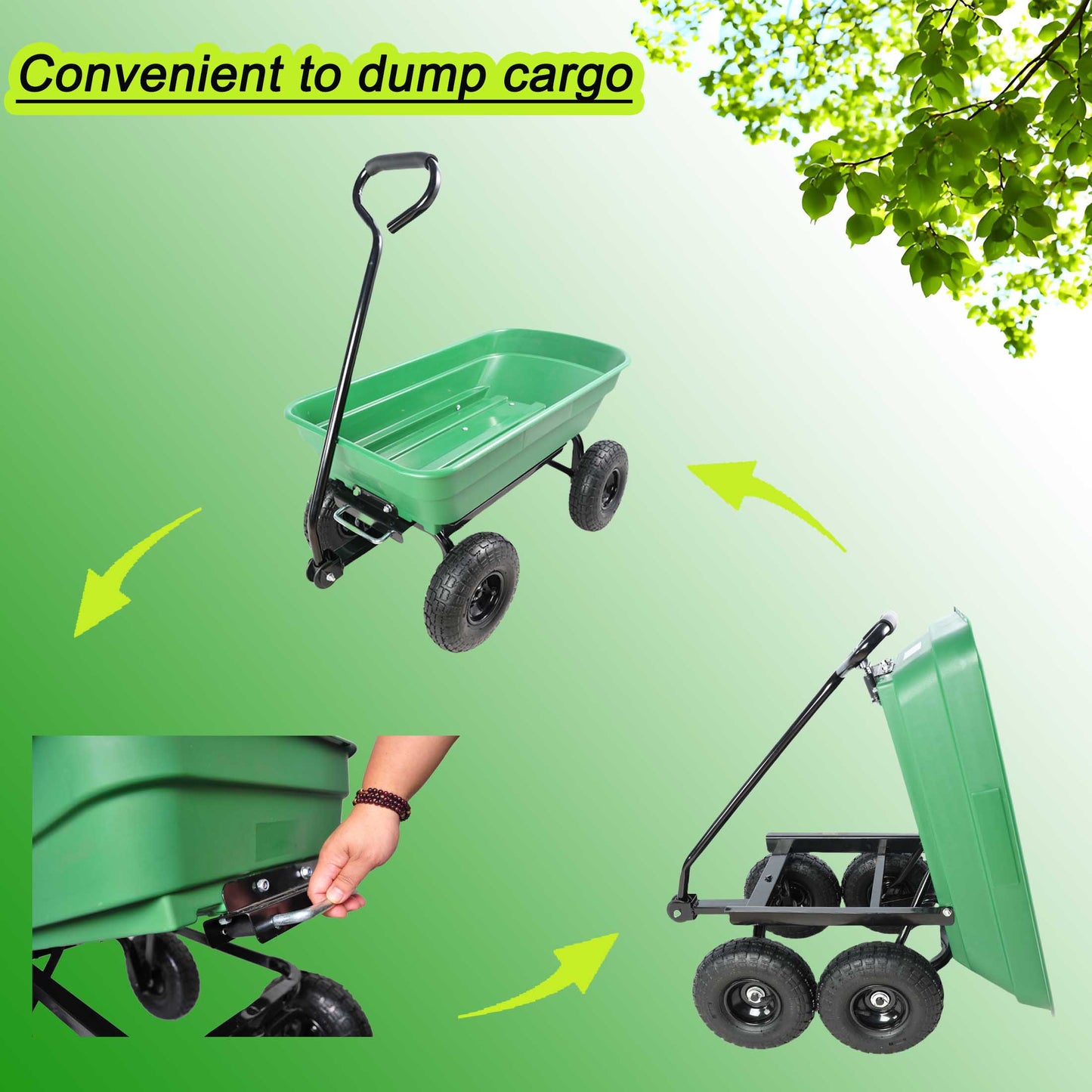 Folding Car Steel Frame Dump Truck 10 Inches
