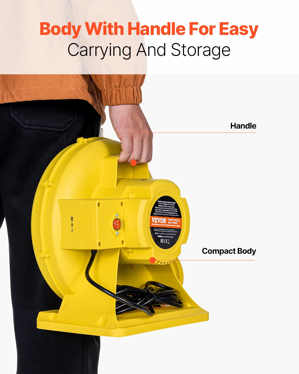 Inflatable Bounce House Blower 0.9&1HP 750W For Commercial Bounce House