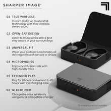 Load image into Gallery viewer, Sharper Image Soundhaven Sport True Wireless Earbuds with Qi Charging Case