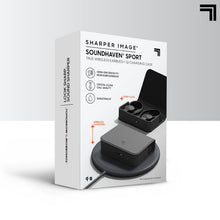 Load image into Gallery viewer, Sharper Image Soundhaven Sport True Wireless Earbuds with Qi Charging Case
