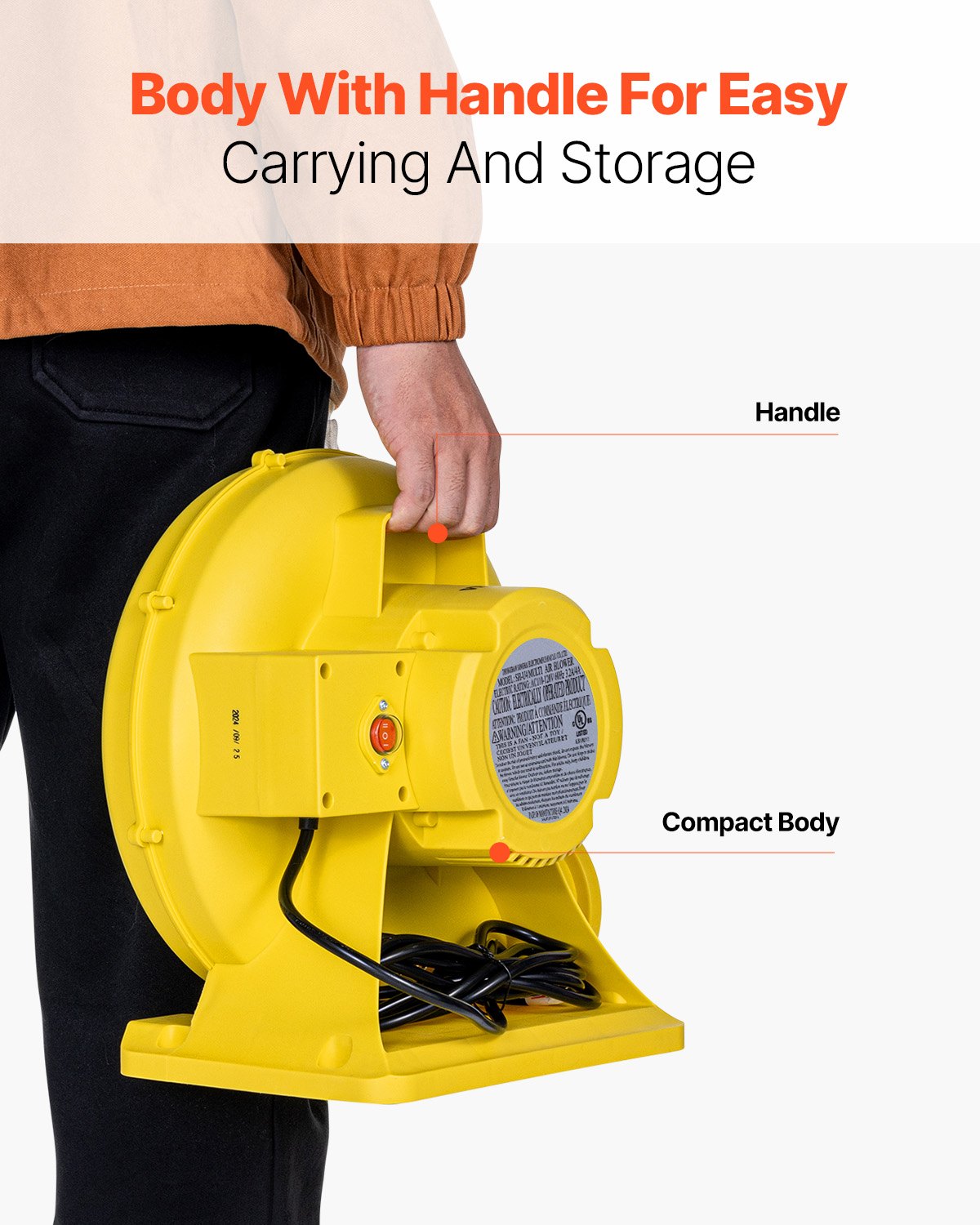 Inflatable Bounce House Blower 0.5&0.6HP 450W For Commercial Bounce House
