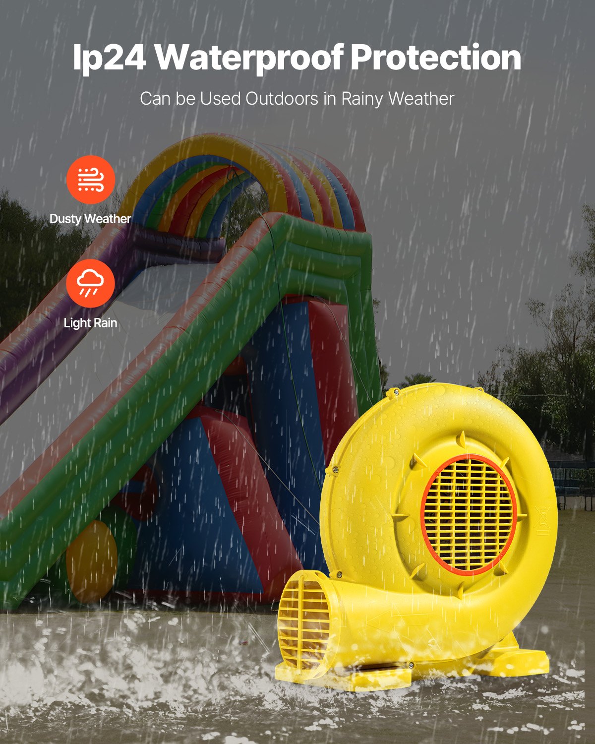 Inflatable Bounce House Blower 0.5&0.6HP 450W For Commercial Bounce House