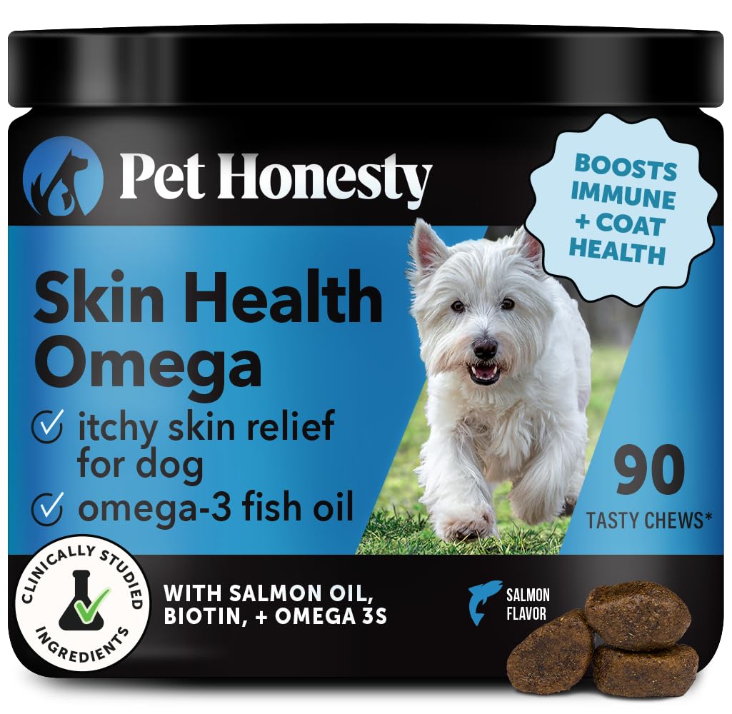 Cat Skin & Coat Health Chews – Crunchy & Creamy Treats with Omegas, Vitamin C & E, Biotin – Soothes Itchy, Dry Skin, Reduces Shedding & Promotes a Shiny Coat – Cat Vitamins (Chicken 30-Day Supply)