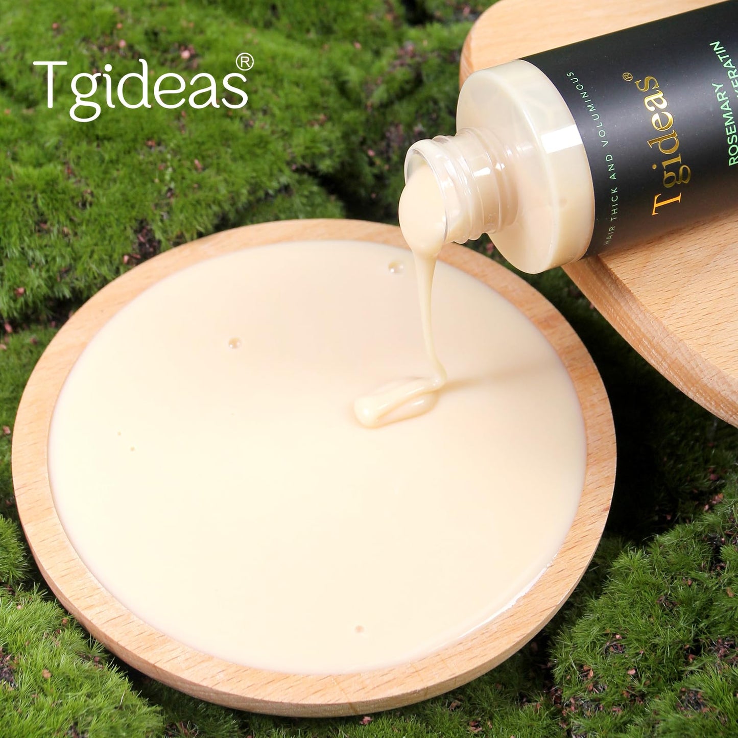 Tgideas Organic Rosemary Hair Growth Shampoo for Women and Men-Natural Thickening & Strengthening Shampoo with Hydrolyzed Keratin for Thinning Hair & Hair Loss 7.4 fl.oz