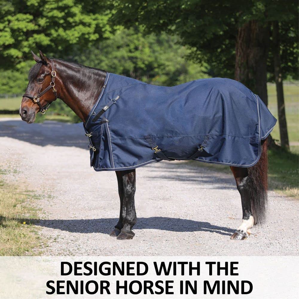 Challenger II Senior Adjusta-Fit Surcingle Horse Turnout Blanket | Wither Relief | Waterproof Horse Blanket | 1200D Ripstop | Winter Horse Blanket