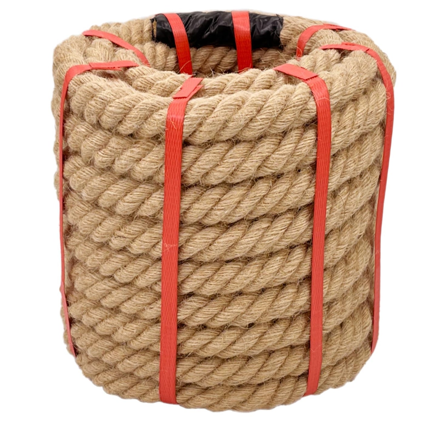 1 Inch x 50 Ft Hemp Rope, 900 Lbs Working Strength, 4 Strand Twisted Cord for Tug of War, Porch Swings, Landscaping & Decor