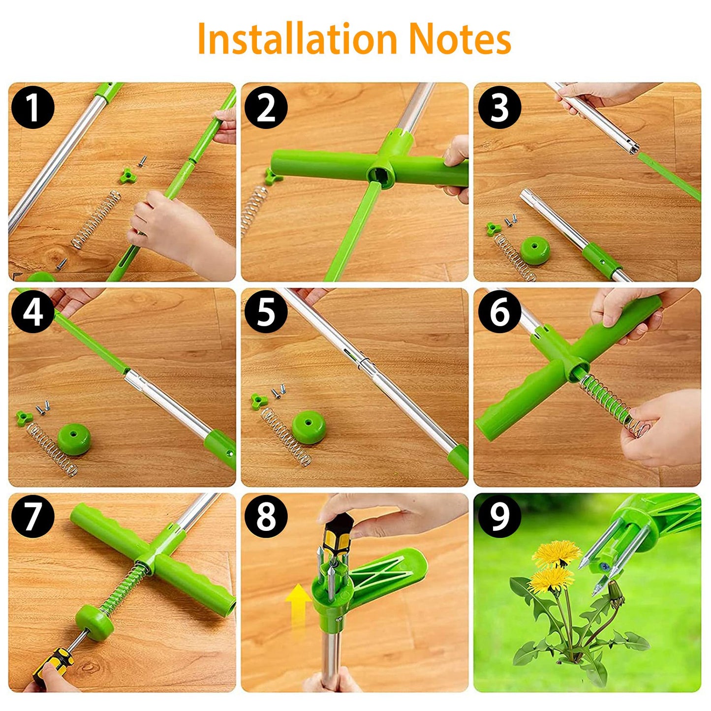 1Pc Weed Puller Twister Stand Up Root Removal Hand Tool 3 Claws Aluminum Grass Manual Remover 38.98in Long Handle With Foot Pedal For Spring Summer