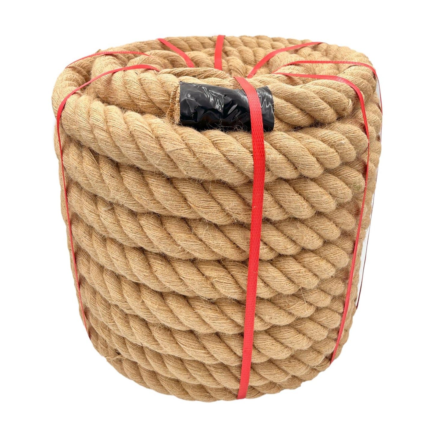1 Inch x 50 Ft Hemp Rope, 900 Lbs Working Strength, 4 Strand Twisted Cord for Tug of War, Porch Swings, Landscaping & Decor