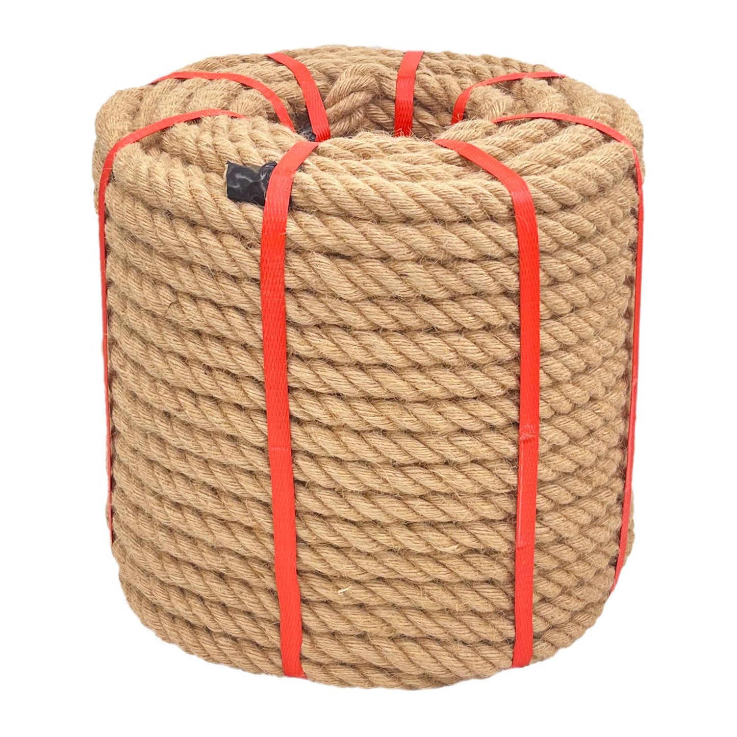 1 Inch x 50 Ft Hemp Rope, 900 Lbs Working Strength, 4 Strand Twisted Cord for Tug of War, Porch Swings, Landscaping & Decor
