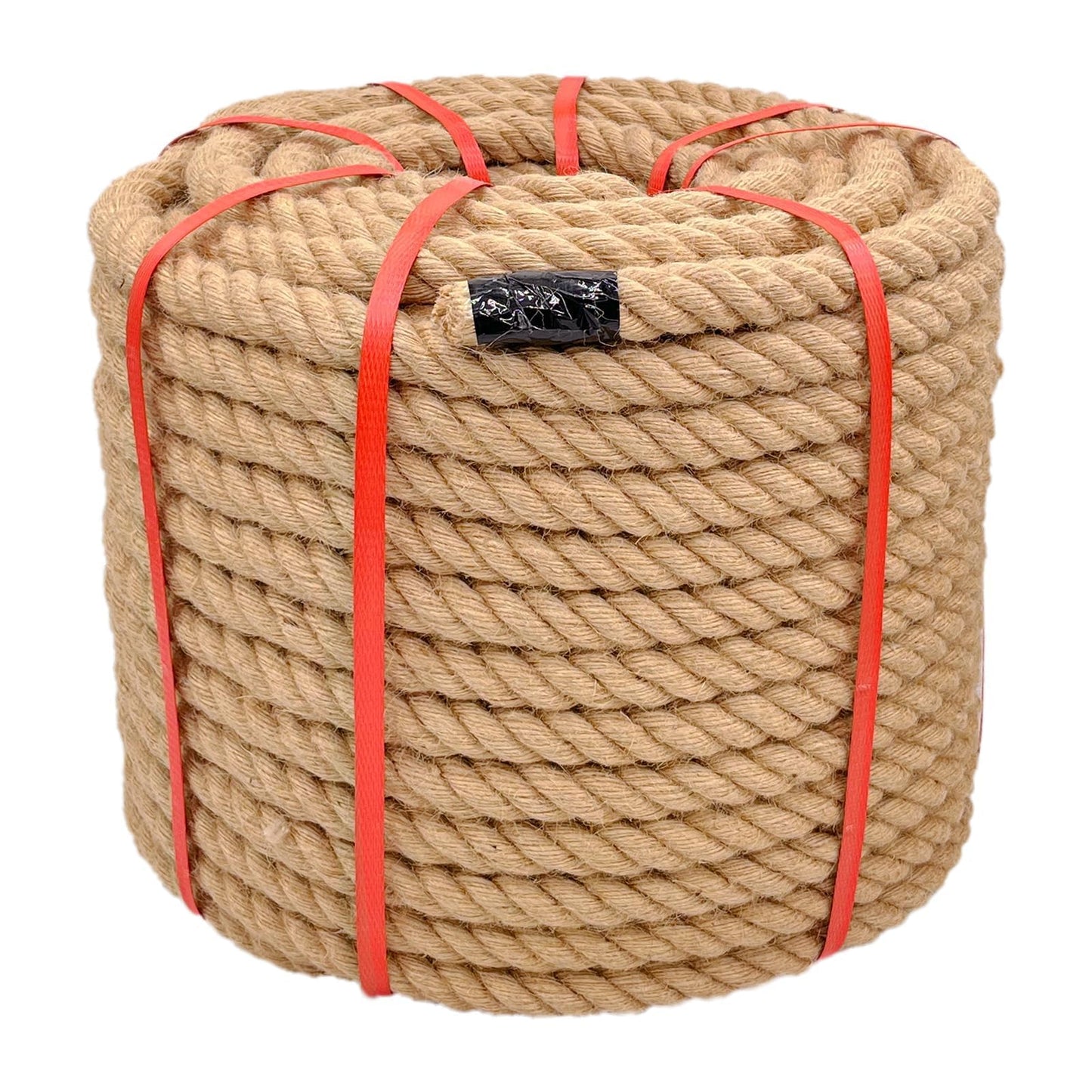 1 Inch x 50 Ft Hemp Rope, 900 Lbs Working Strength, 4 Strand Twisted Cord for Tug of War, Porch Swings, Landscaping & Decor