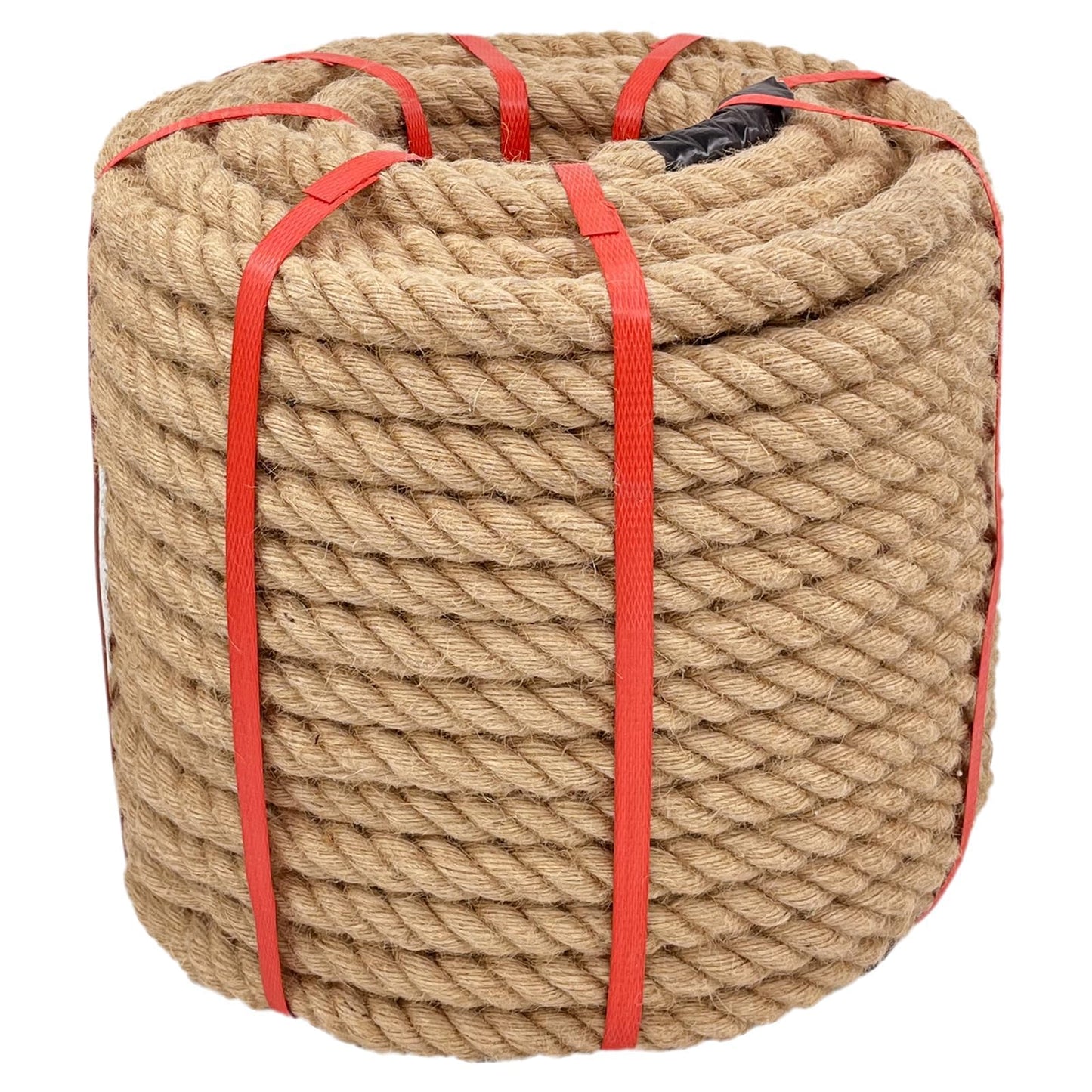 1 Inch x 50 Ft Hemp Rope, 900 Lbs Working Strength, 4 Strand Twisted Cord for Tug of War, Porch Swings, Landscaping & Decor