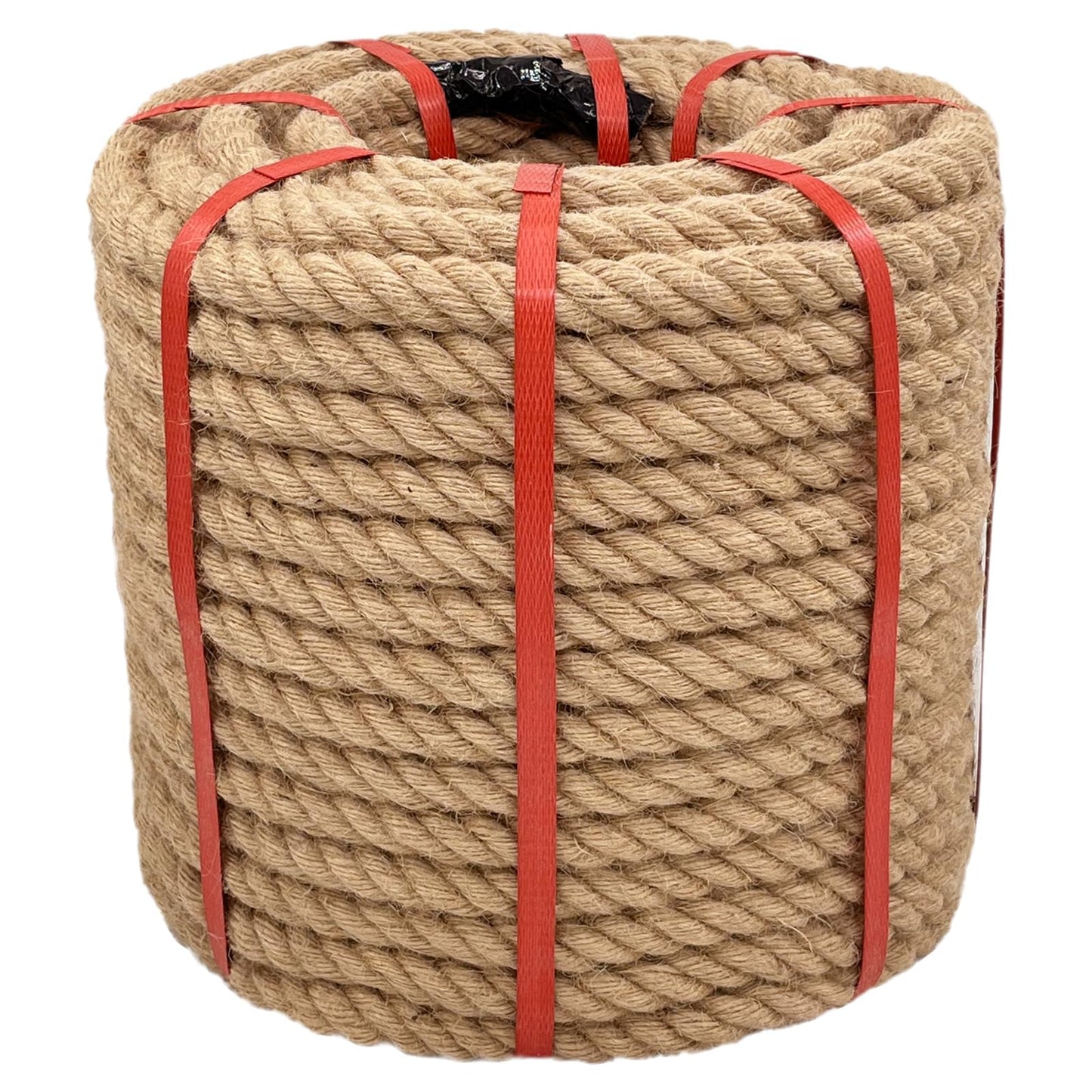 1 Inch x 50 Ft Hemp Rope, 900 Lbs Working Strength, 4 Strand Twisted Cord for Tug of War, Porch Swings, Landscaping & Decor