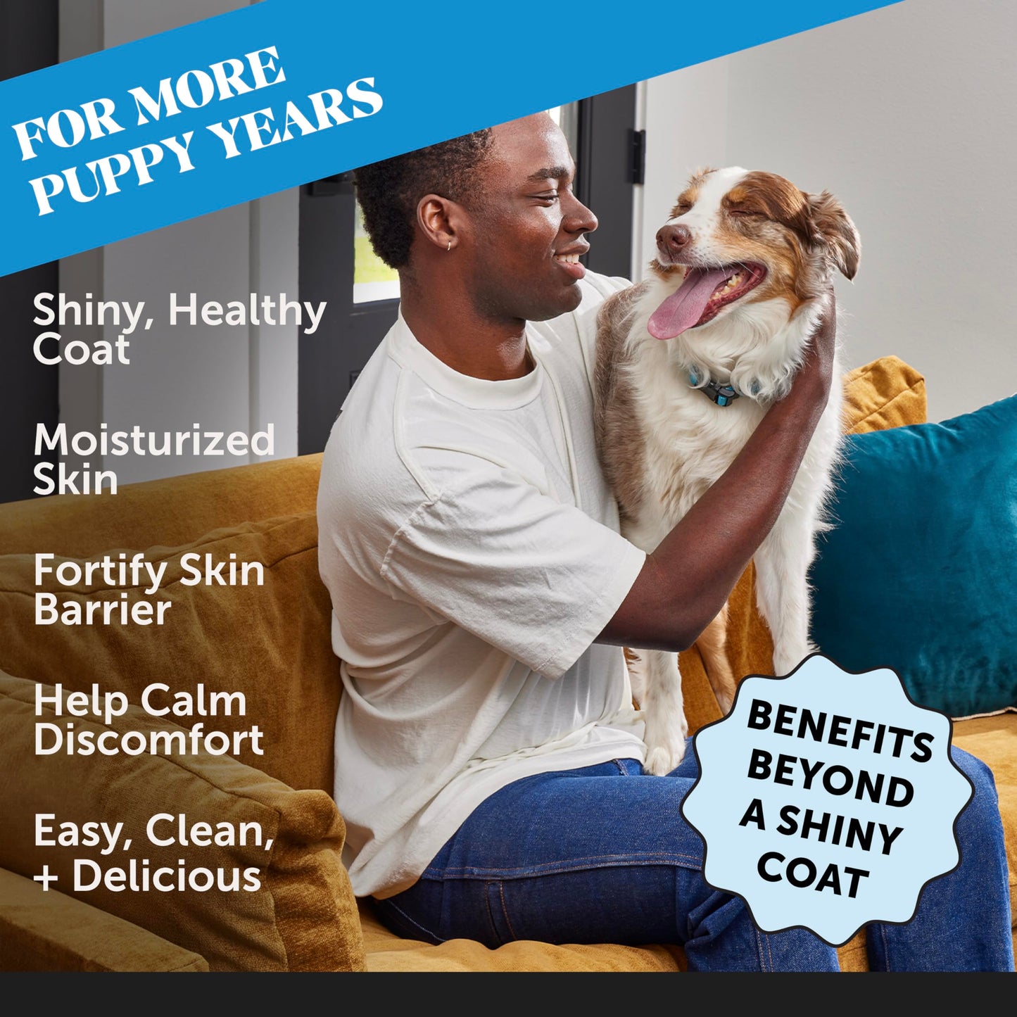 Cat Skin & Coat Health Chews – Crunchy & Creamy Treats with Omegas, Vitamin C & E, Biotin – Soothes Itchy, Dry Skin, Reduces Shedding & Promotes a Shiny Coat – Cat Vitamins (Chicken 30-Day Supply)