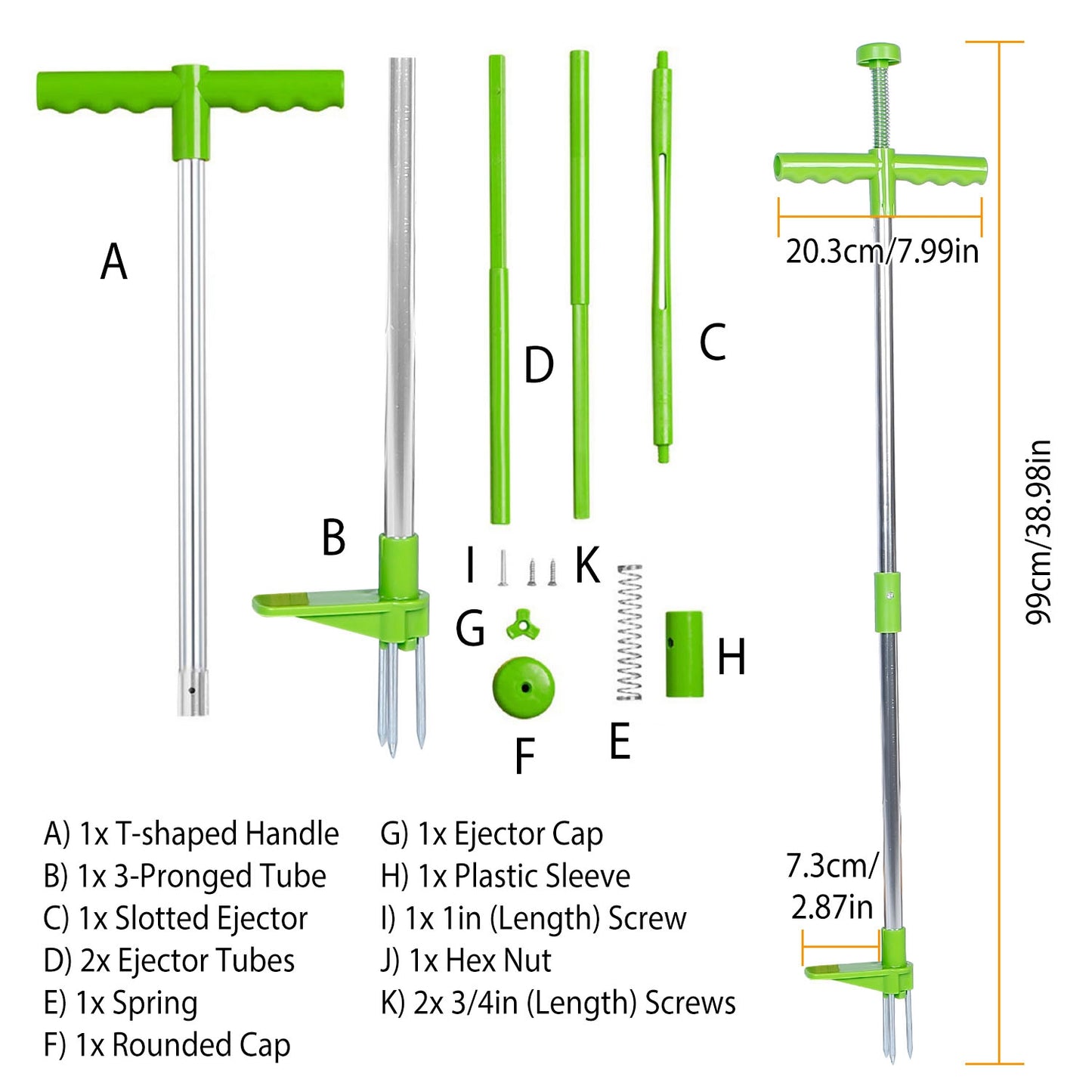 1Pc Weed Puller Twister Stand Up Root Removal Hand Tool 3 Claws Aluminum Grass Manual Remover 38.98in Long Handle With Foot Pedal For Spring Summer