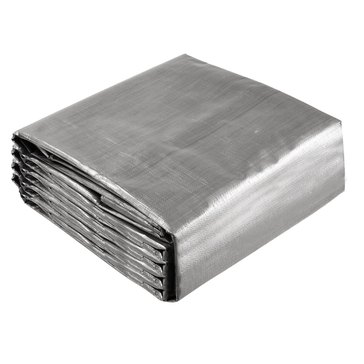 30x40ft Heavy Duty Poly Tarp Silver Black