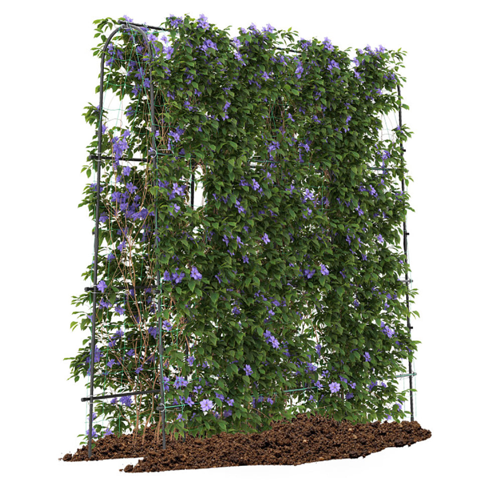 71 X 71 Inch U-Shaped Tall Garden Arched Trellis For Climbing Plants