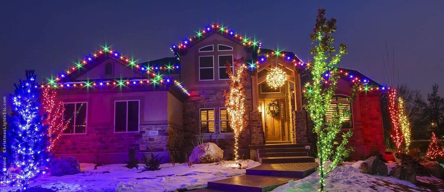 10' 20' 25' 50' 100' 150ft Outdoor LED Rope Light Water-Resistant Extend to 300'