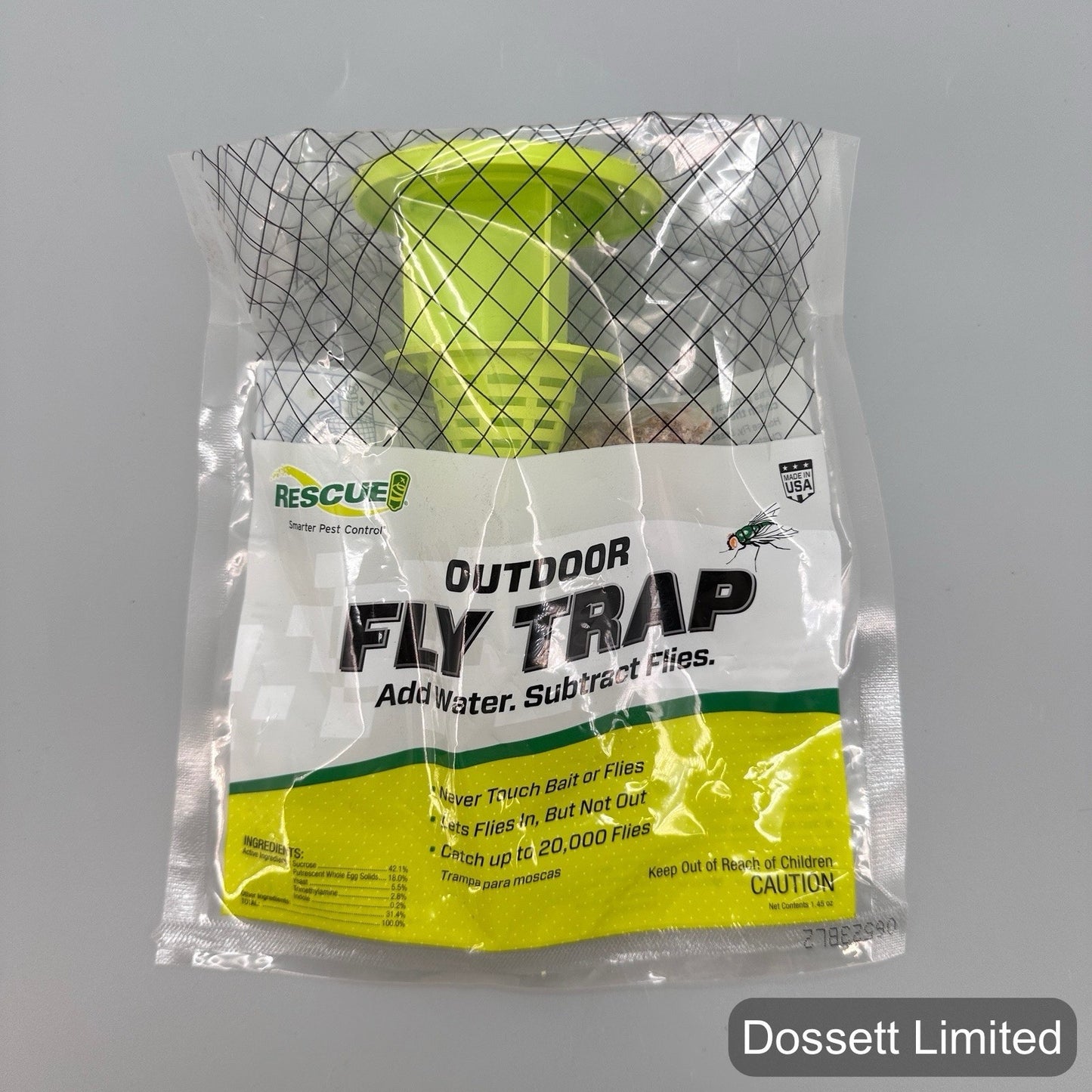 Rescue! Outdoor Fly Trap Disposable Bag 8-Pack | Non-Toxic | Pest Control