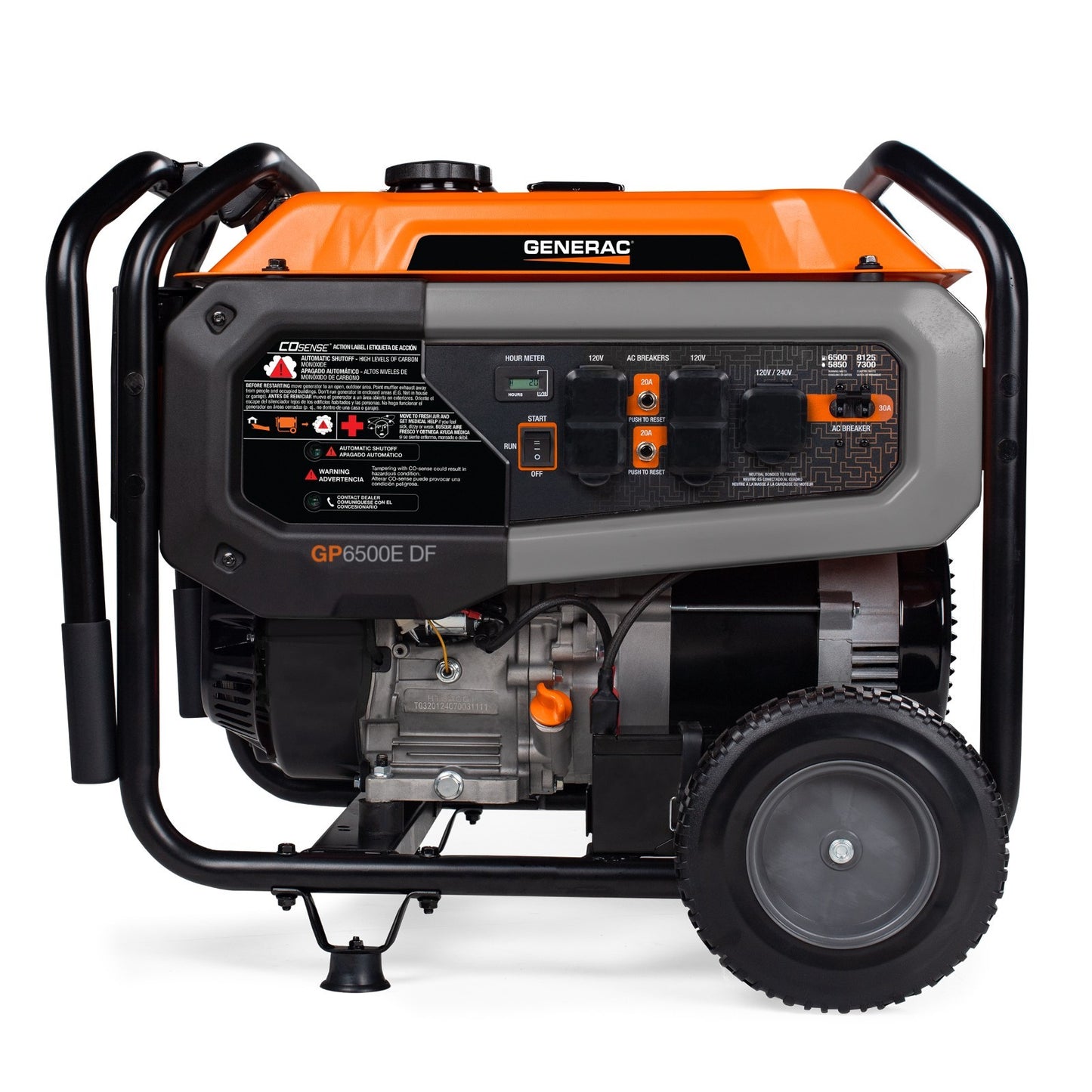 Generac GP6500E Dual Fuel Portable Generator - 49ST