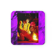 Jimi Hendrix Cork Back Coaster